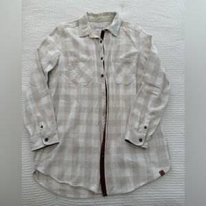 Canadiana Plaid Button Down Shirt